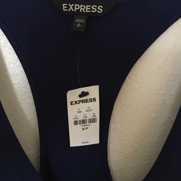 NWT Express Dress Size Small Navy Blue - Picture 5 of 5